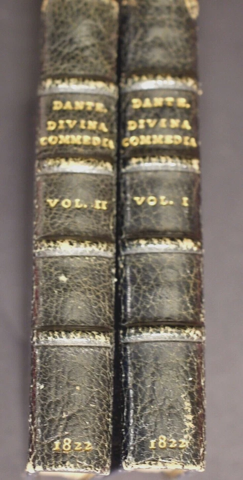 *Rare* Miniature Dante,Alighieri La Divina Commedia (Divine Comedy 2 Vols) 1823 - Image 3 of 4