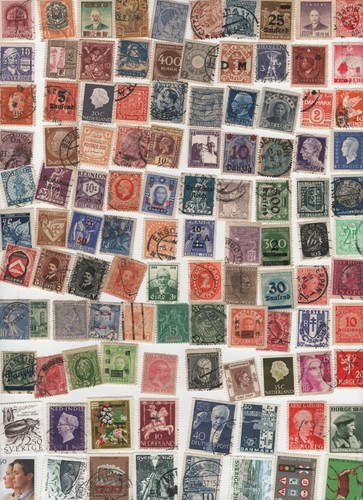 100 verschiedene gestempelte Briefmarken weltweit 04.09.2025B