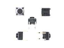 5x Mikro-Eingabetaster,12V/50mA, 6x6x5 (Ein-Taster,Kurzhubtaster,Autoradio)Nr.19