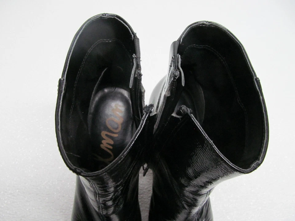 Sam Edelman Hilty Boot Black Patent Leather Pointed Toe Women's size 7 M - Image 4 of 4