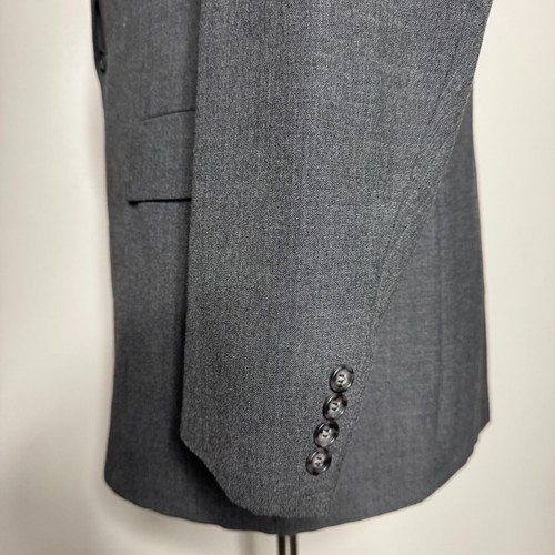 Kuppenheimer Men’s Suit - Gray Solid Jacket 44L & 38W Pants Vintage - Picture 3 of 13
