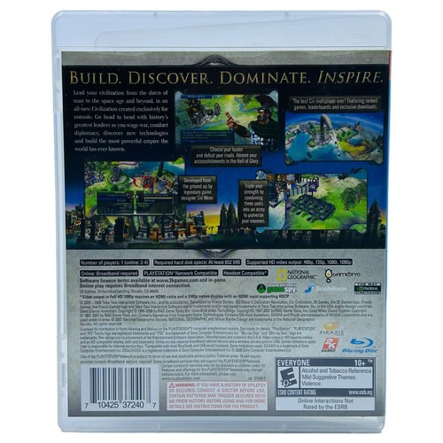 Sid Myers Civilization Revolution (Sony PlayStation 3) PS3 EN CAJA Completo Probado - Imagen 3 de 4