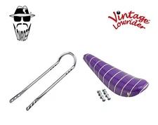 16" ORIGINAL LOWRIDER Purple/Silver BANANA SEAT W/Chrome Sissy Bar 16" Bicycle.