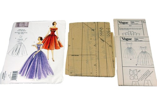 Vogue Today's Fit Sewing Pattern 7472 Fit & Flare midi Dress Uncut Womens D  E F | eBay
