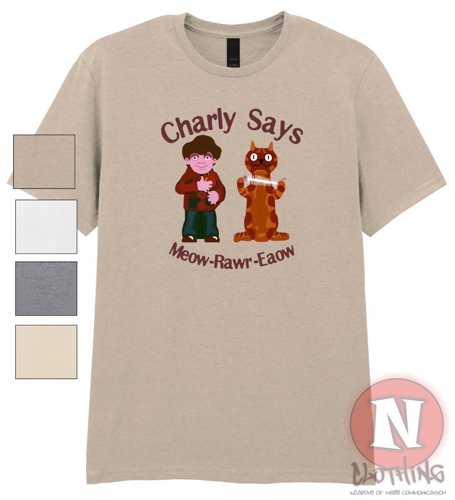 Charlie Says t-shirt early 90s rave The Prodigy Kick it EDM organic heavy tee