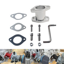 Silver Intake Pipe Kit For PZ30 VM26 Carburetor Predator GX390 420CC Go kart