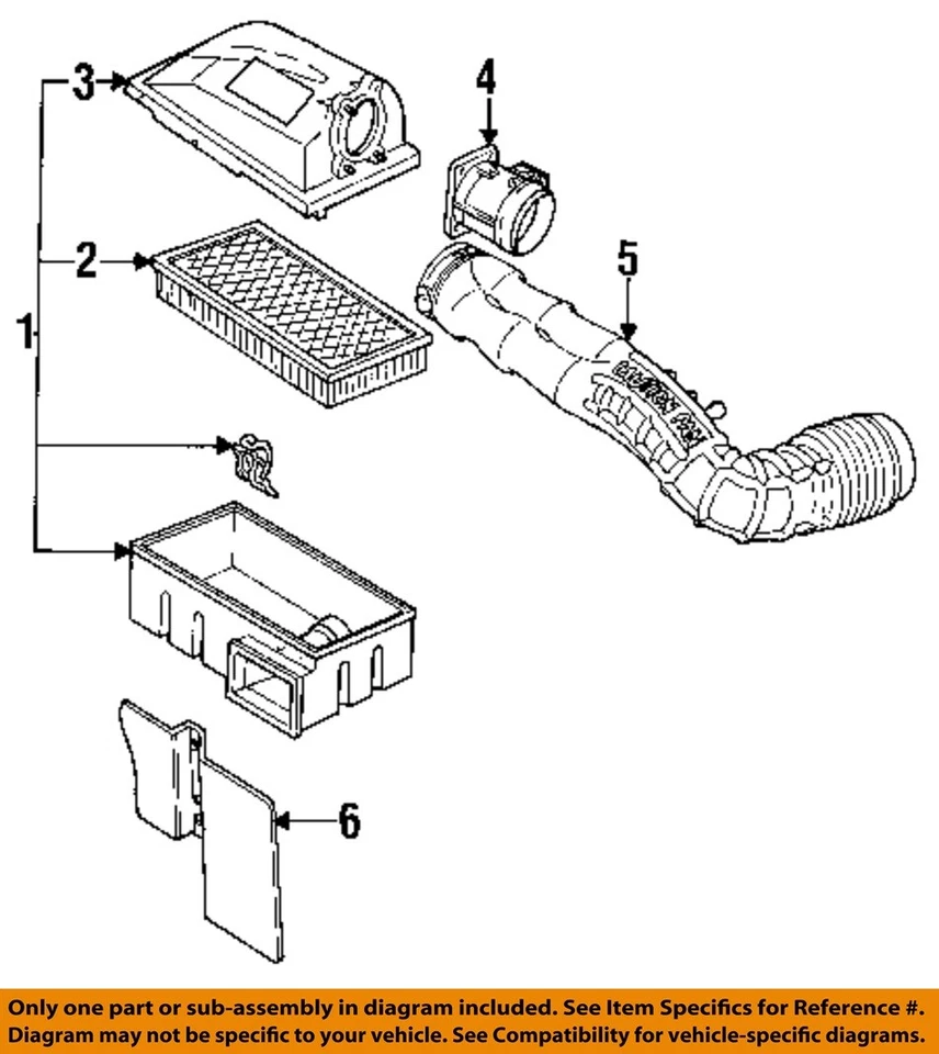 Medidor de fluxo de ar de injeção de combustível usado serve: 1992 Ford Ranger 6-183 3.0 grau A - Imagem 3 de 4