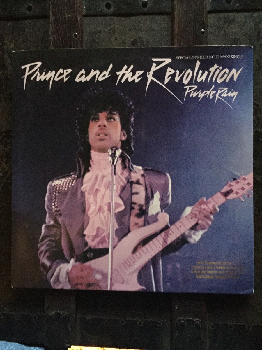 ORIGINAL 1984 PRINCE PURPLE RAIN PURPLE VINYL 12 INCH SINGLE