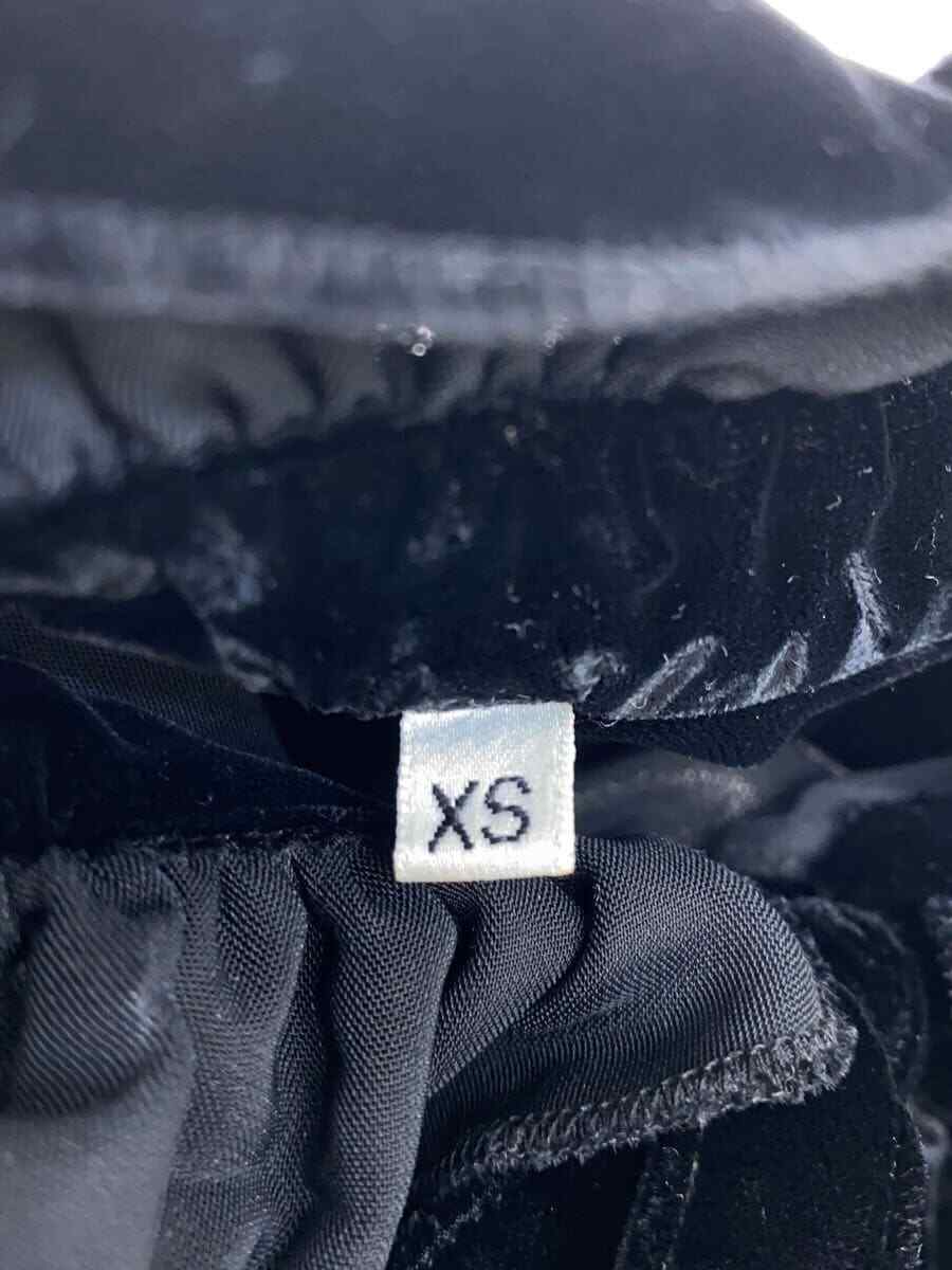 SAINT LAURENT maglia top in velluto manica lunga nero XS