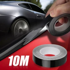 1 Roll 2cm*10M Car Window Trim Vinyl Film Door Waistline Sticker Accessory Black