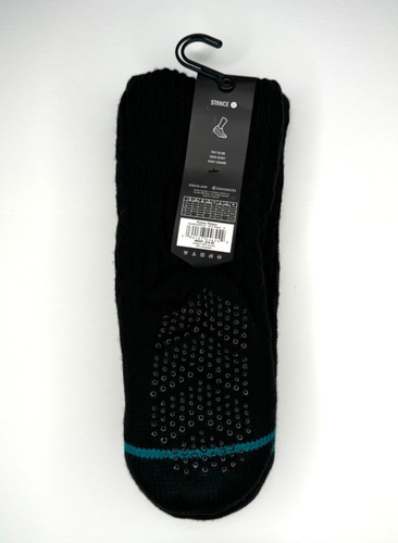 Stance Mens Rowan Slipper Crew Socks Heavy Cushion Size Small Sherpa Black - Picture 5 of 6