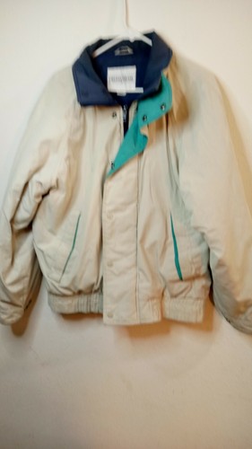Field & Stream Vintage Jacket Outdoors Mens Size medium Full Zip Cream READ - Picture 4 of 6