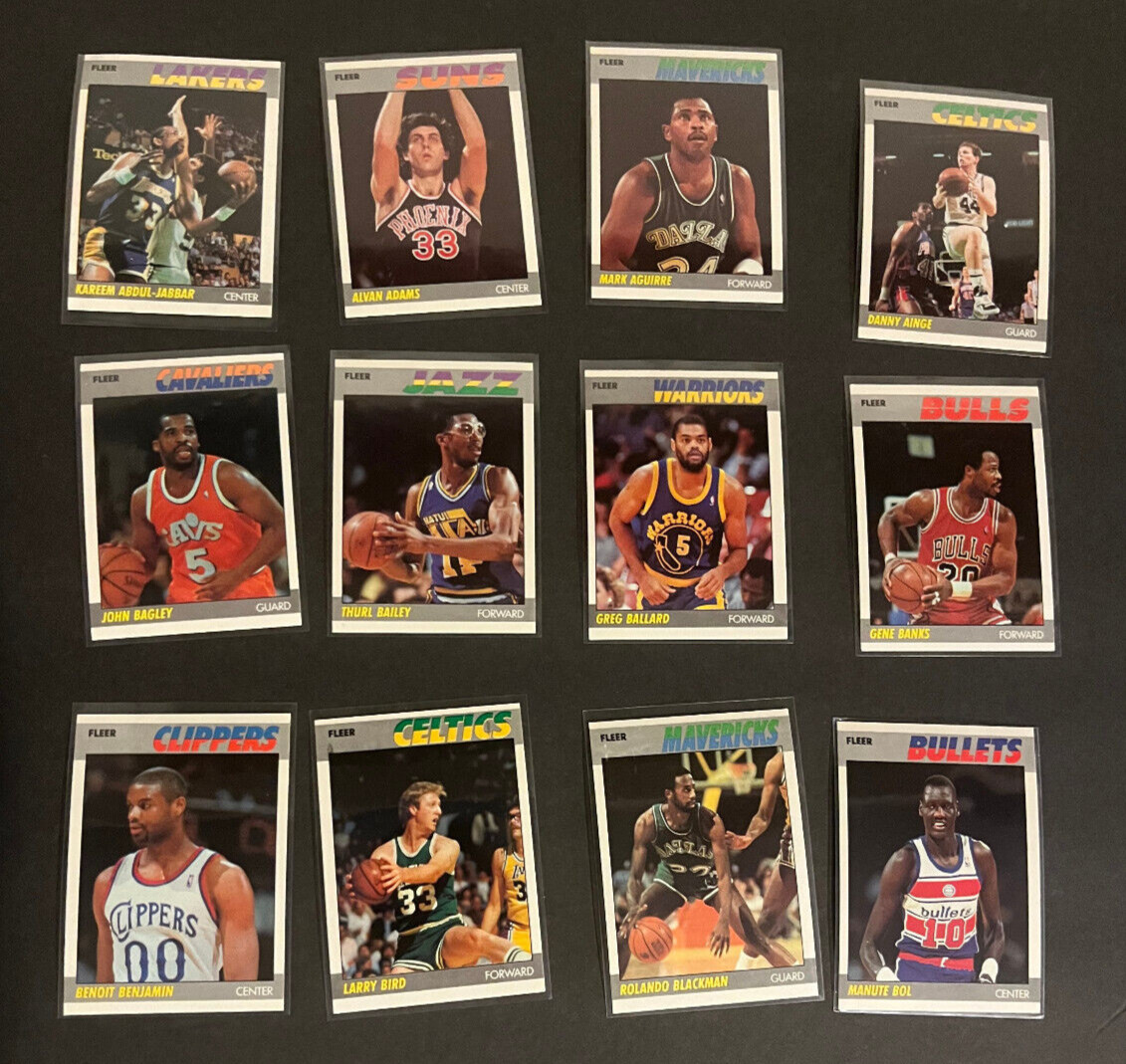 1987-88 Fleer Basketball Complete Set 1-132 With Michael Jordan 