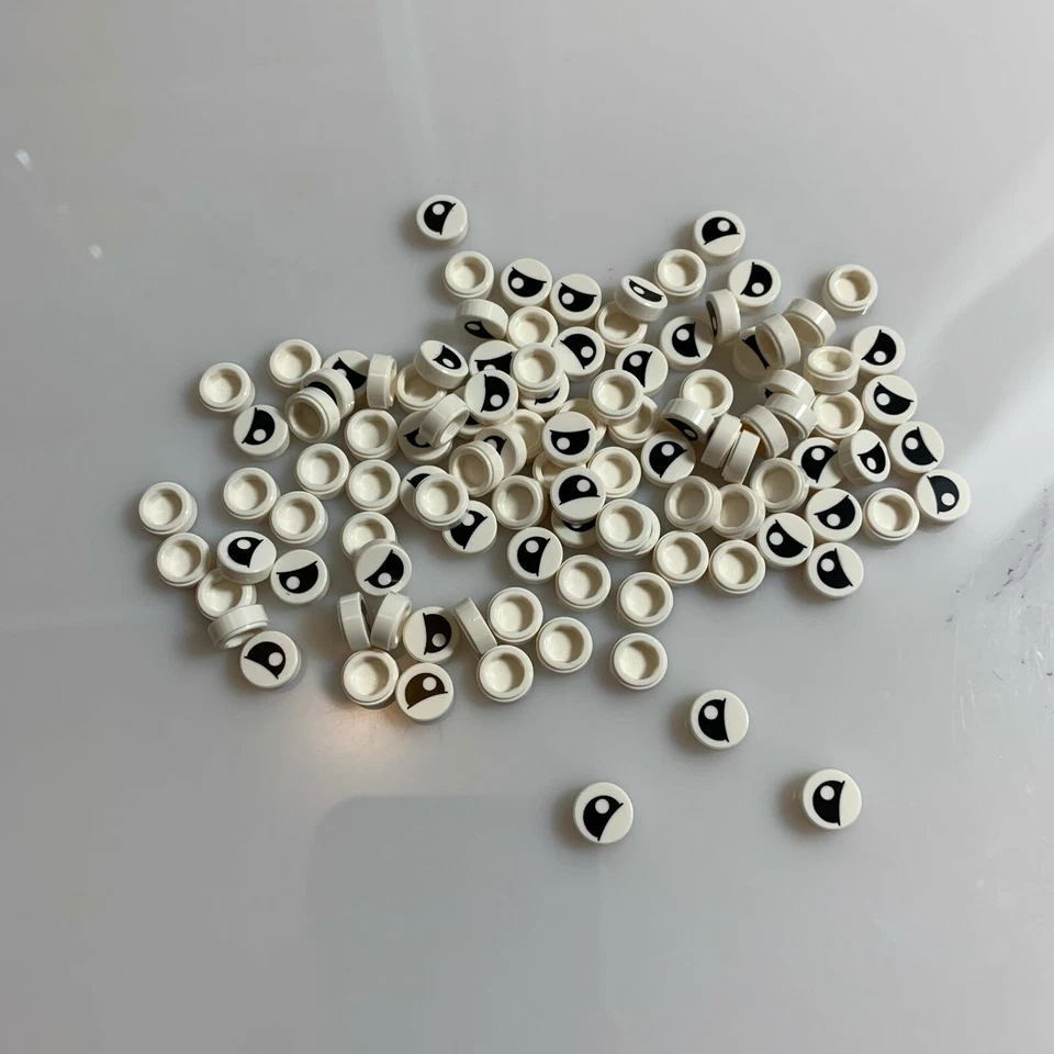 100 por lote NUEVO LEGO 'Eye' 1x1 Redondo "No. Azulejos planos 27" (19395/6099548) ojos Foto 2 de 3