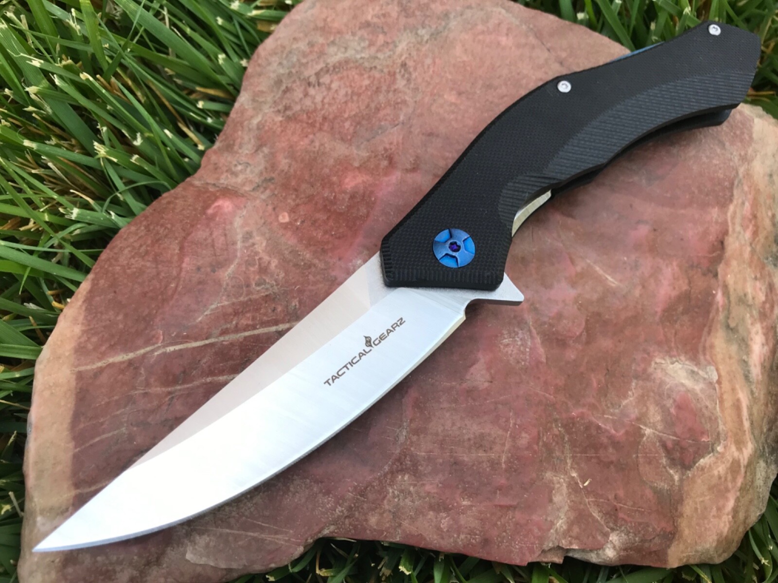 Premium EDC G10 Folding Knife! Ball Bearing Pivot! Razor Sharp D2 Steel