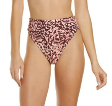 CHELSEA28 NEW 45 Easy Retro High Waist Swim Bottoms Pink Small
