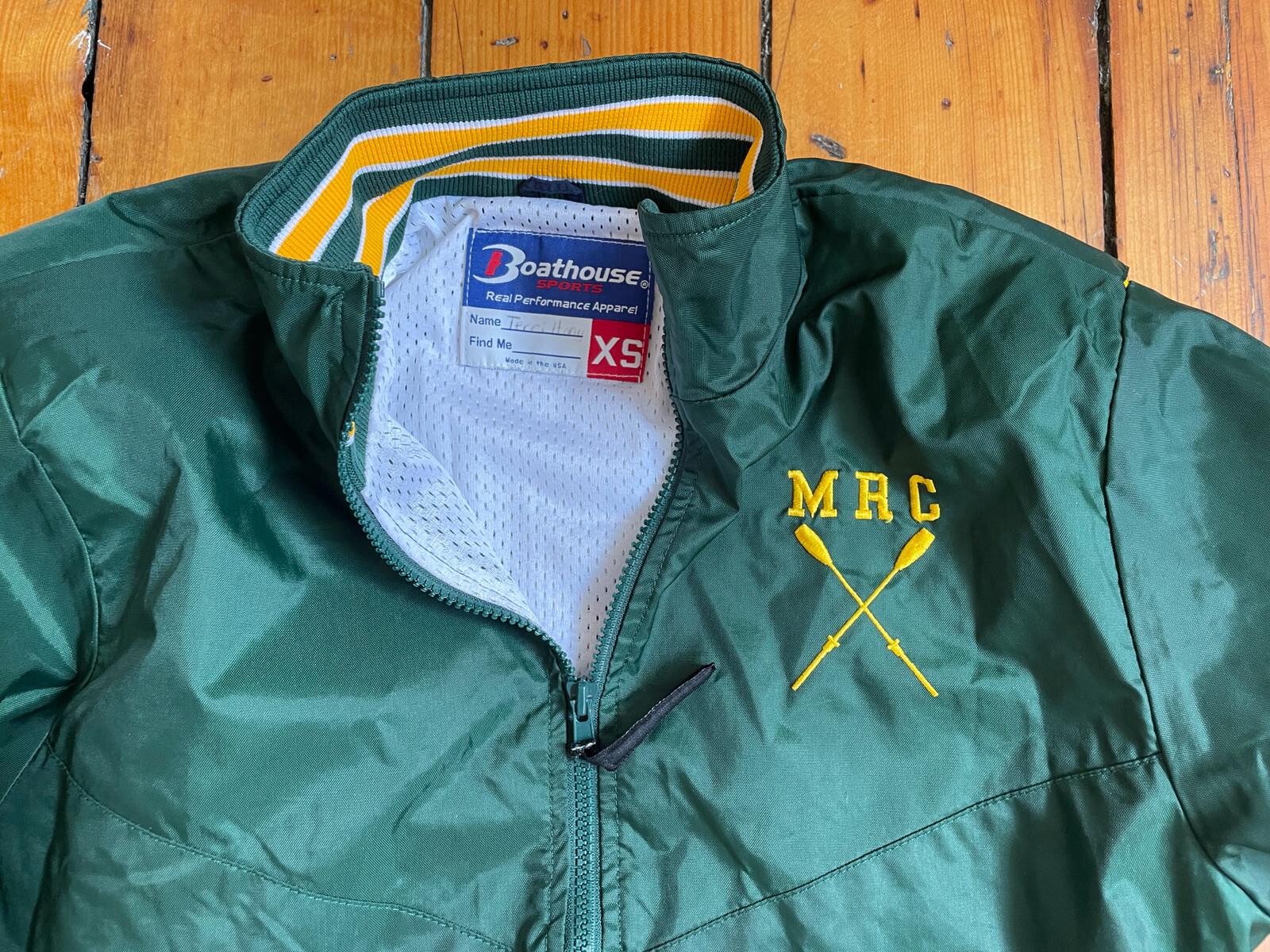 FILA Giacca splash sportiva a canottaggio retrò taglia XS unisex Mendota Canottaggio