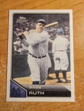 2011 Topps Lineage #TCS30 Babe Ruth Cloth Sticker MAR4
