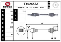 Antriebswelle/Gelenkwelle FüR Renault Clio II Vorderachse Links 1.5 DCI