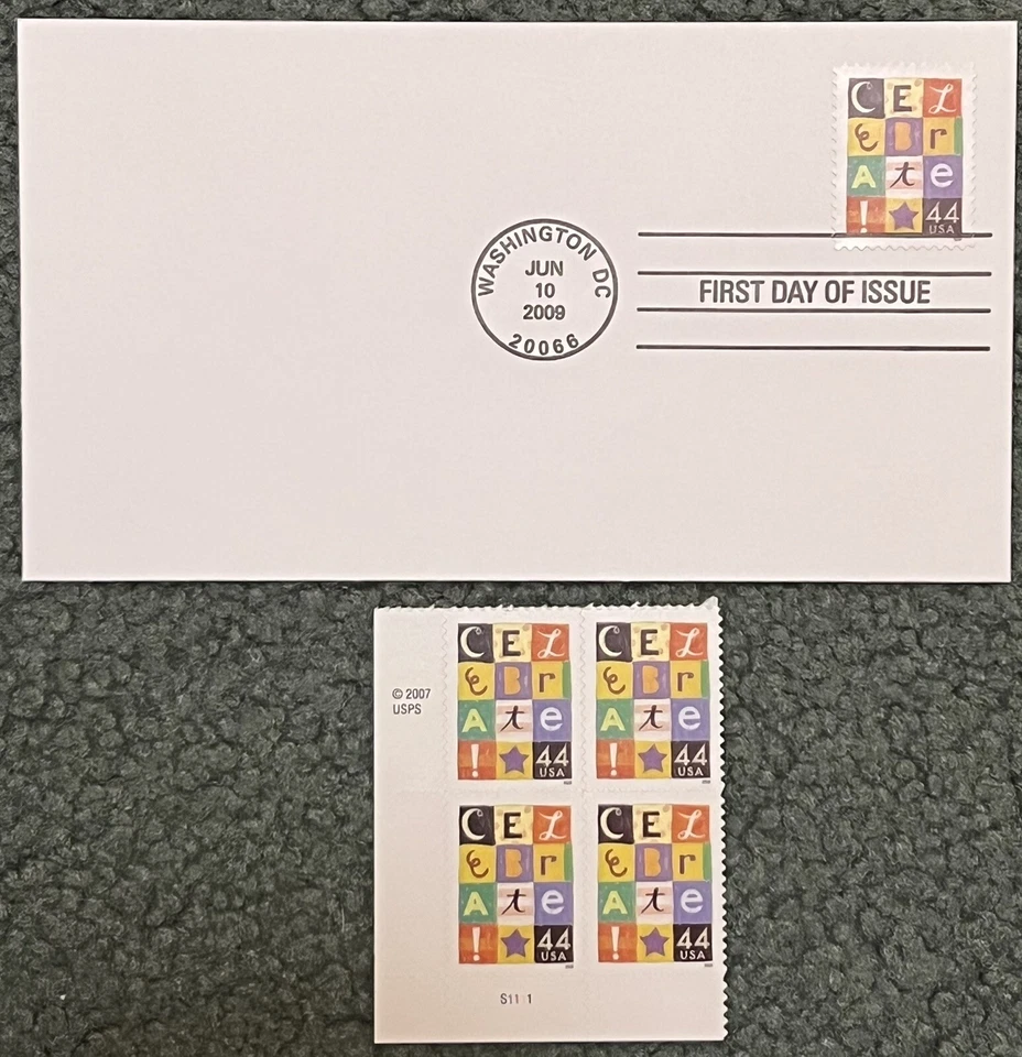 ¡Celebra! - Scott 4196 4335 4407 EE. UU. - 3 FDC de primer día ¡más 12 sellos! Foto 3 de 3