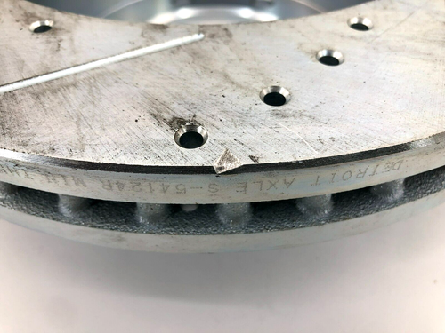 New Detroit Axle S-54124R Front Drilled and Slotted Brake Rotor - Picture 5 of 5