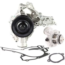Engine Water Pump + Gasket + Thermostat Kit fits Mercedes W204 W211 W251 W164