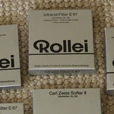 Rollei infrared filters in original packaging for Rolleiflex SL