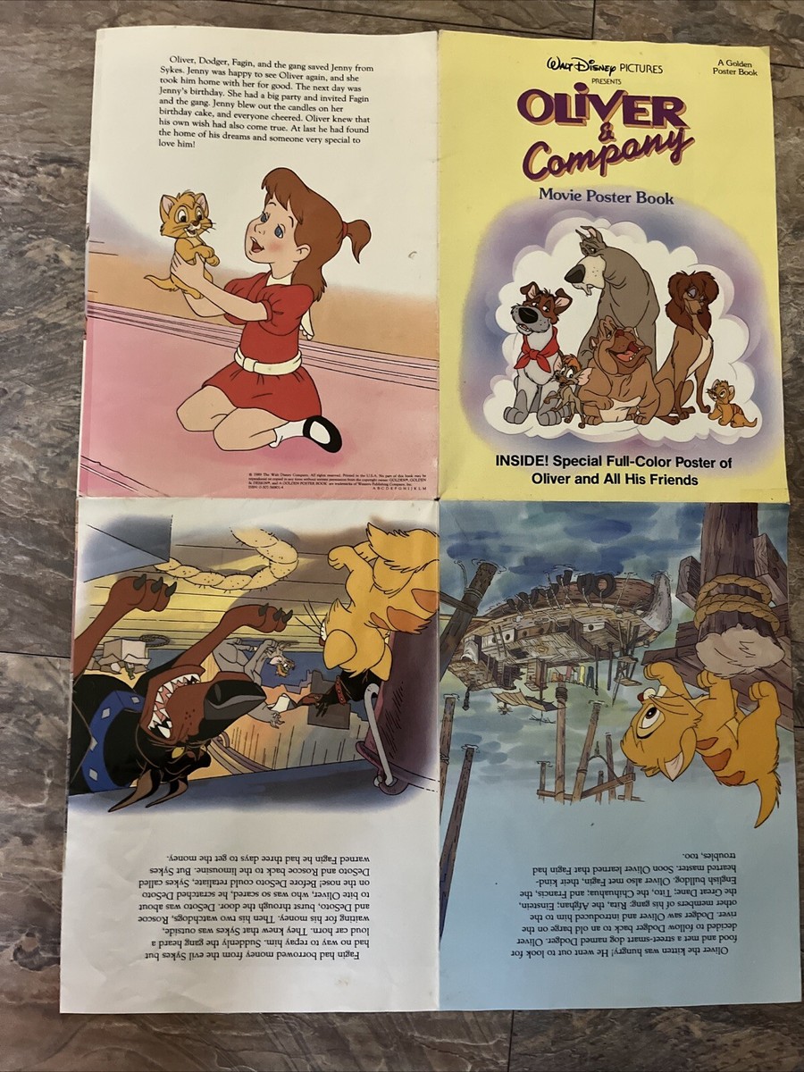 Oliver & Company The More the Merrier & 1 Movie Poster Bk