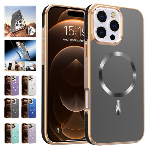 Mag Safe Shockproof Slim Galvanized Handyhülle für iPhone 16 Pro Max 16e 15