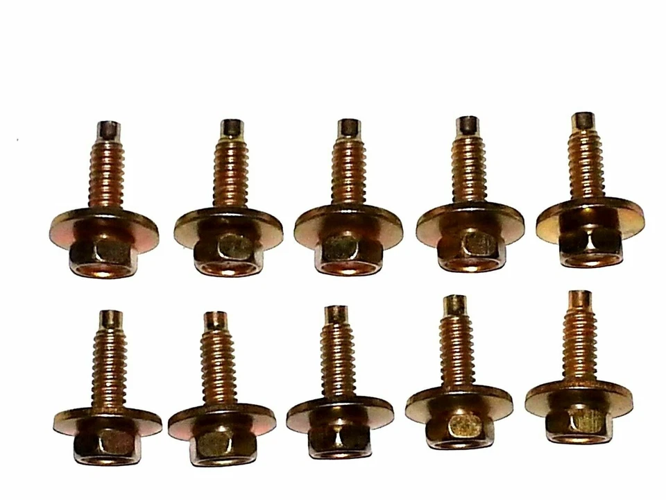 Ford Lincoln Mercury Factory Correct 1/4-20 Bolts With Correct Dog Point 10pcs P - Image 2 of 4