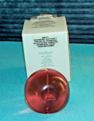 PartyLite Raspberry Rapture 3'' Auroraglow Ball Candle, New/Old Stock Q38771