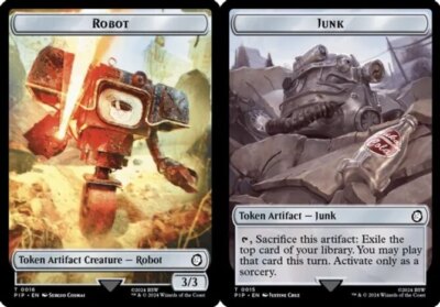 MTG Robot // Junk Double-Sided Token NM-Mint Universes Beyond: Fallout |  eBay