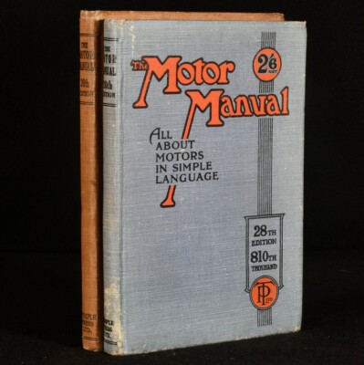 c1925 2vol Das Motorhandbuch Alles über Motoren in einfacher Sprache 26. und 28....