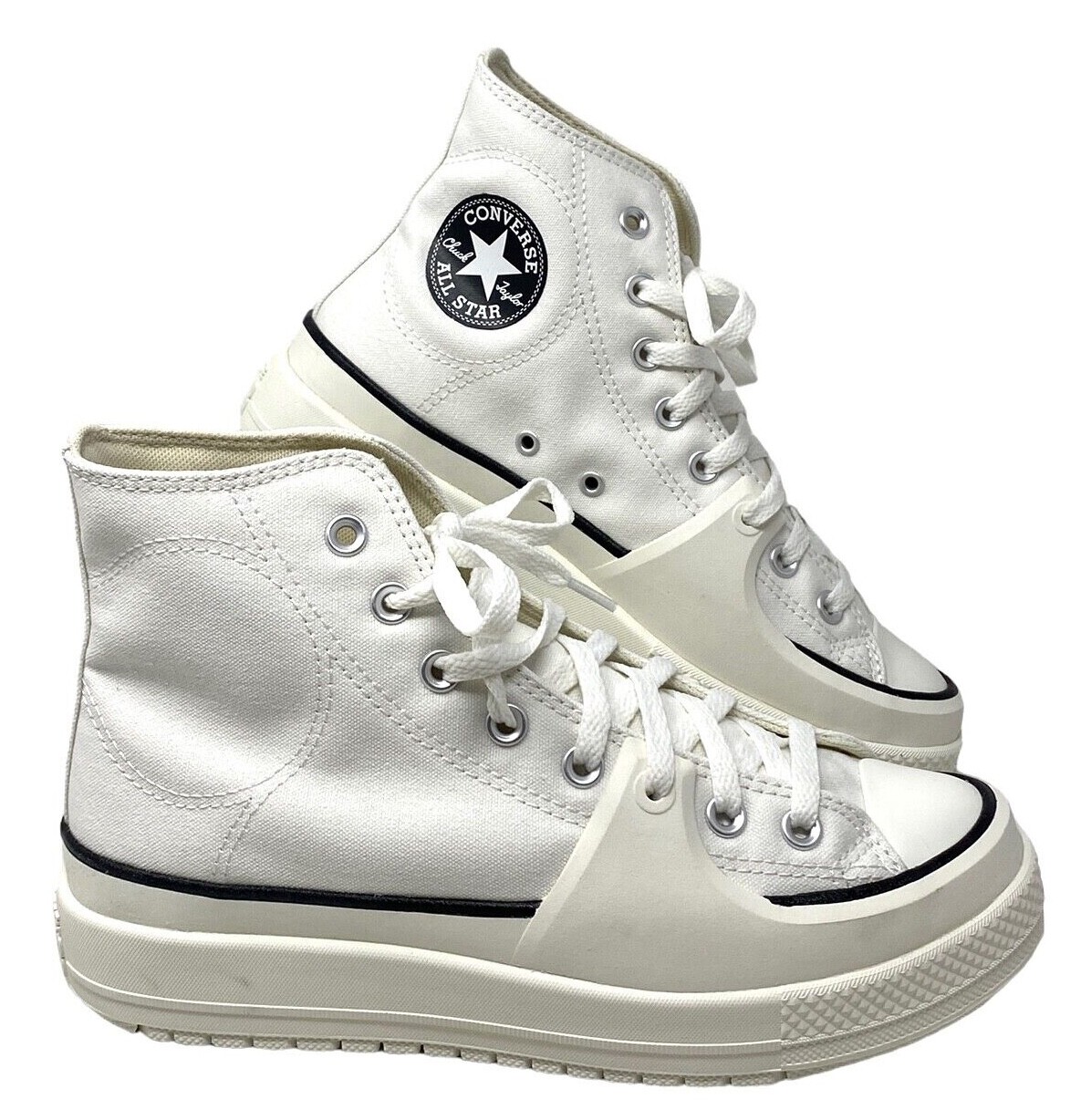 Converse Ctas Construct High Shoes Skate White Canvas Women Size Casual A02832C