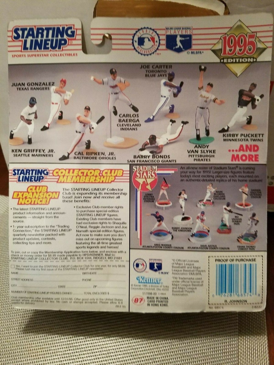 ランディジョンソンStarting Lineup 1995 1995 RANDY JOHNSON - Starting Lineup - SLU - Sports Figurine