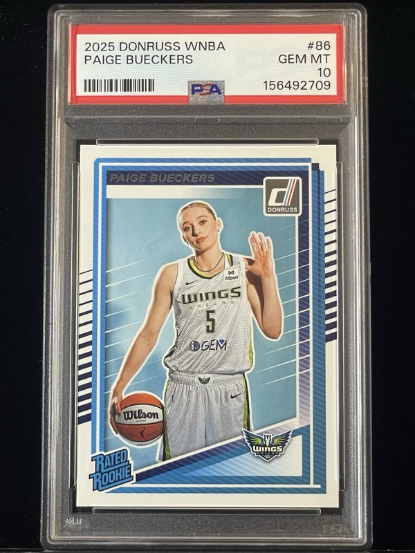 2025 Donruss WNBA #86 Paige Bueckers Rated Rookie PSA GEM *ships free*