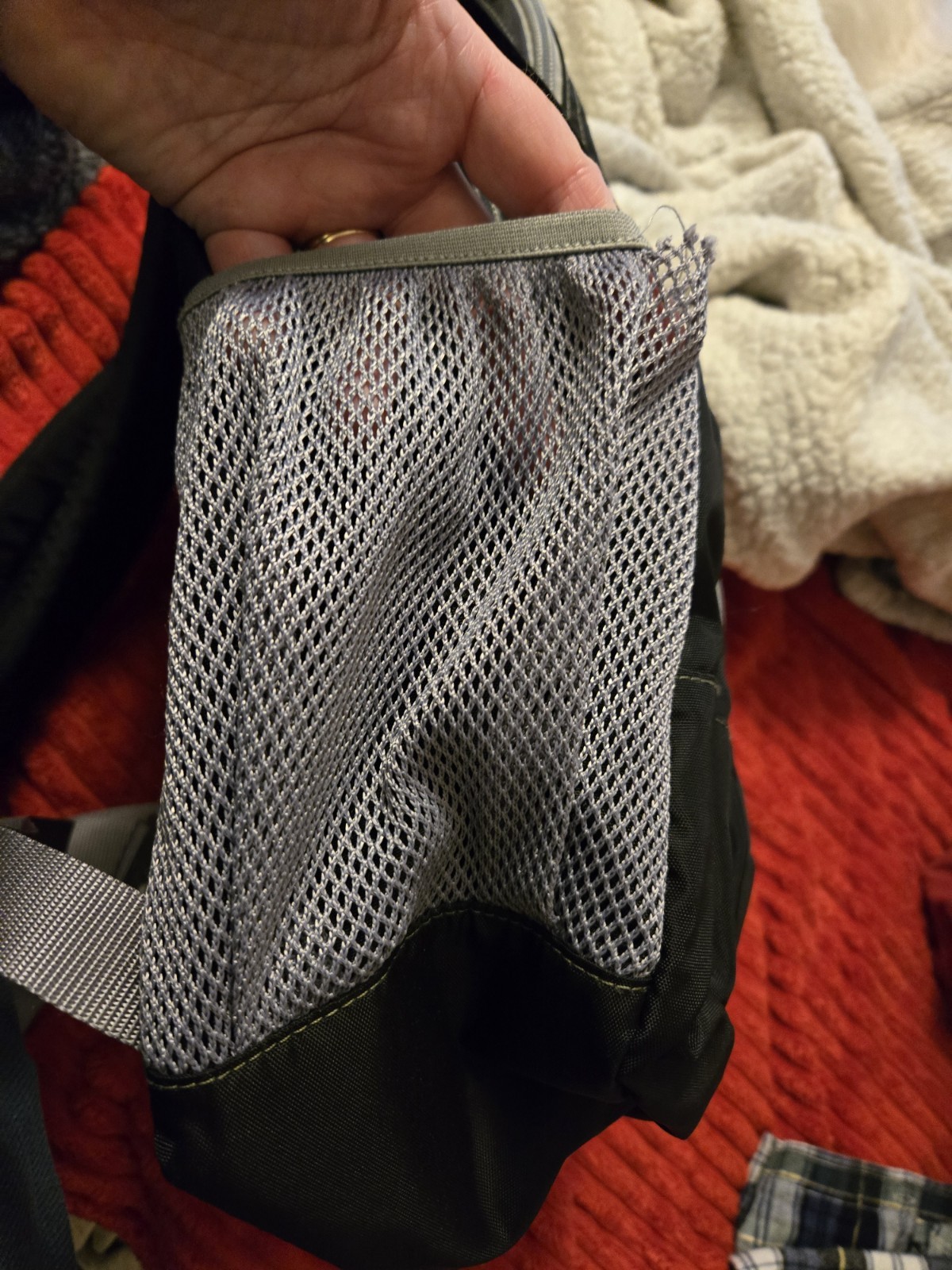 LL Bean Black Gray Backpack - image 8