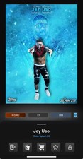 DIGITAL TOPPS WWE SLAM Jey Uso COLOR SPLASH 26 ICONIC BLUE BURST Read