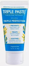 Triple Paste Zinc Oxide Rash Cream Fragrance Free, 3 oz, Sealed
