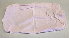 Vintage Crib Sheet Pink With White Polka Dot Fitted Infant 100 Cotton Made USA