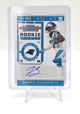 2019 Panini Contenders Terry Godwin II Rookie Sticket Stub Die-Cut Auto /17 #170