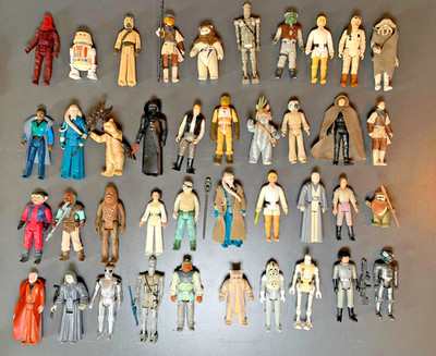 40 x Original Star Wars Vintage Kenner Vintage Figuren Sammlung Konvolut