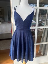 Windsor Women's Navy Blue Sparkly Mini Dress Size Small NWT