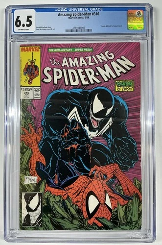 Amazing Spider-Man #316 CGC 6.5 Venom & Black Cat Appearance 1989 Marvel Comics