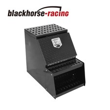 Side Storage Saddle Step Tool Box For Semi Truck 18 X 28x25 Lockable Black