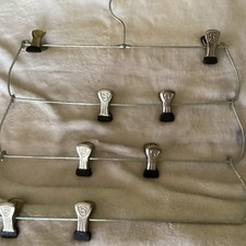 Metal Skirt/Pants Hanger with Clips