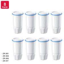 8 Pack Water Filter Replacement Fit for Zero Pitcher ZR-001 ZR-017 ZR-004
