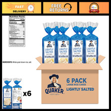 Gluten-Free Large Rice Cakes, Lightly Salted, Whole Grains, 4.47 Oz, 6 Pack