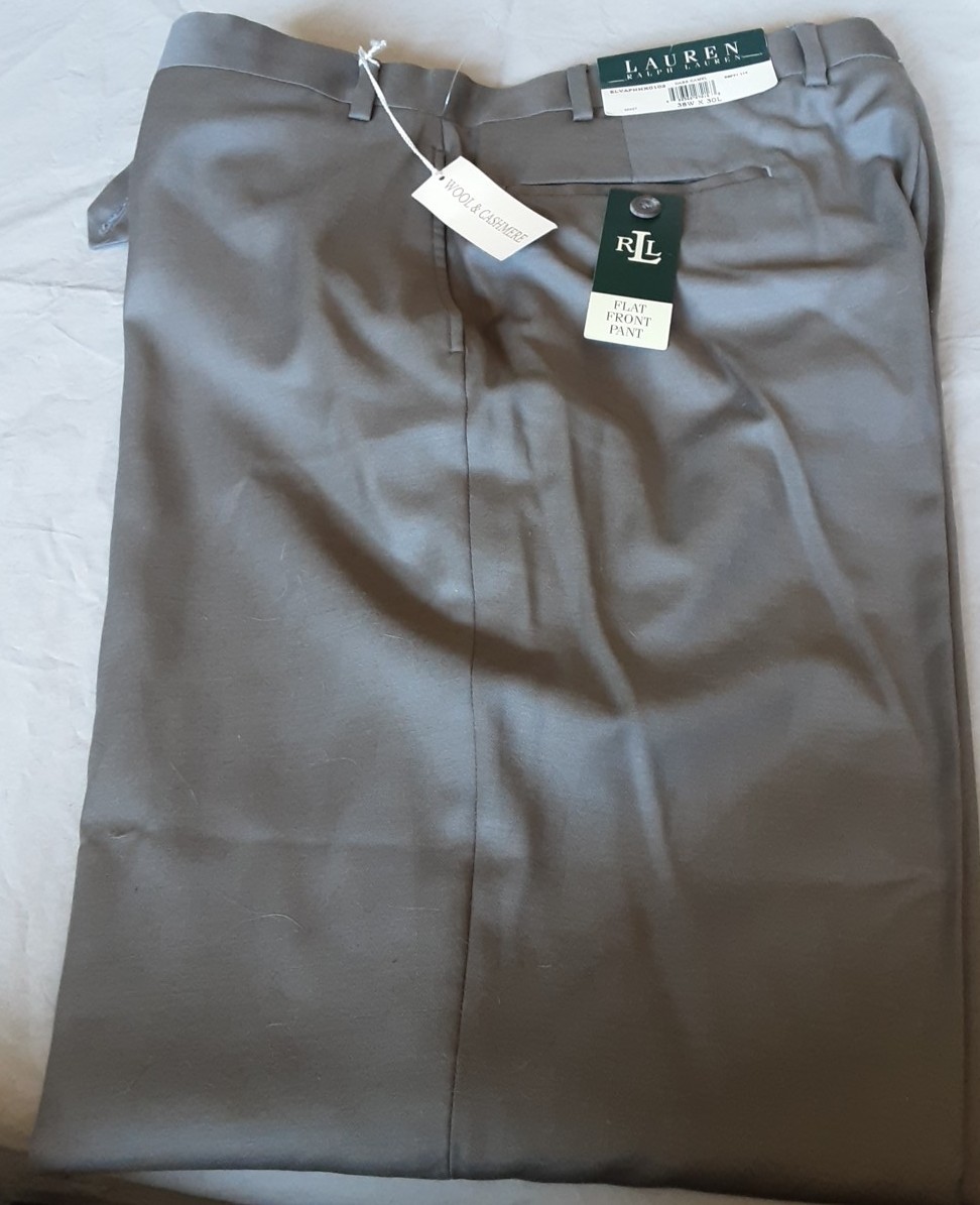 Ralph Lauren Men's Wool & Cashmere Flat Front Slacks or Pants | eBay
