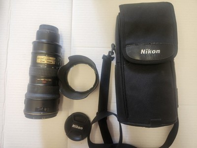 Nikon Nikkor AF-S 70-200mm f2.8E FL ED VR Lens, including case. No scratches.